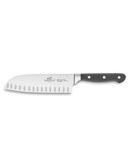 Sabatier International Pluton faca santoku com convinhas 18 cm com convinhas cabo com convinhas e 3 rebites