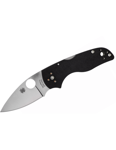 Faca dobrável Spyderco Lil'Native C230MBGP Cabo G10 preto de 8,9 cm