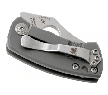 Spyderco McBee C236TIP foldekniv sølvgråt titaniumhåndtag 5,7 cm 2