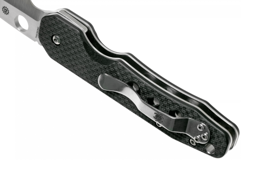 Spyderco Smock C240CFP taittoveitsi hiilikuitu/G10 kahva musta 11.5cm