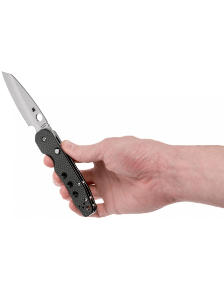 Spyderco Smock C240CFP folding knife carbon fiber/G10 handle black 11.5cm