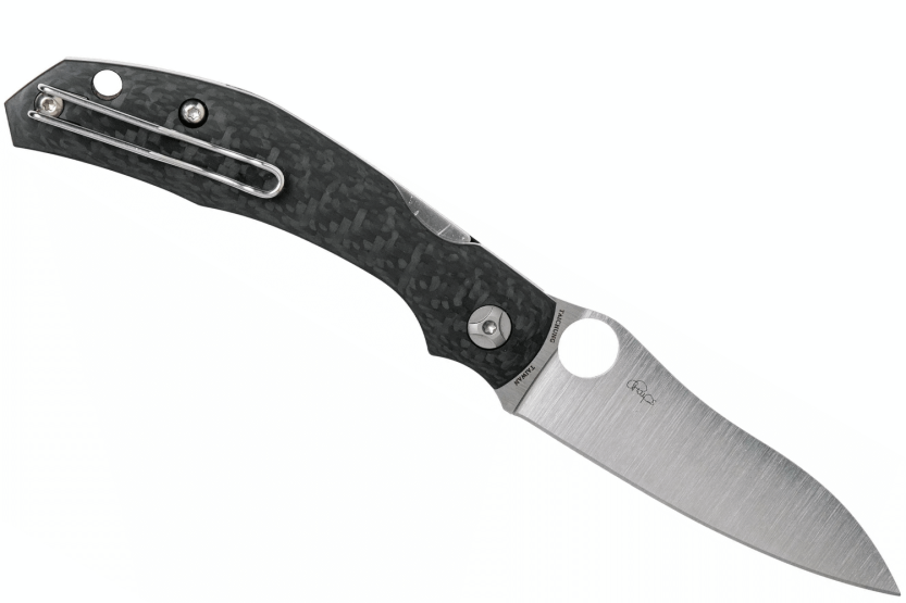 Spyderco Kapara C241CFP foldekniv 11,9 cm med sort kulfiberhåndtag