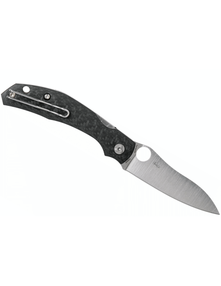 Spyderco Kapara C241CFP foldekniv 11,9 cm med sort kulfiberhåndtag