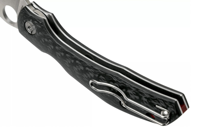 Spyderco Kapara C241CFP foldekniv 11,9 cm med sort kulfiberhåndtag