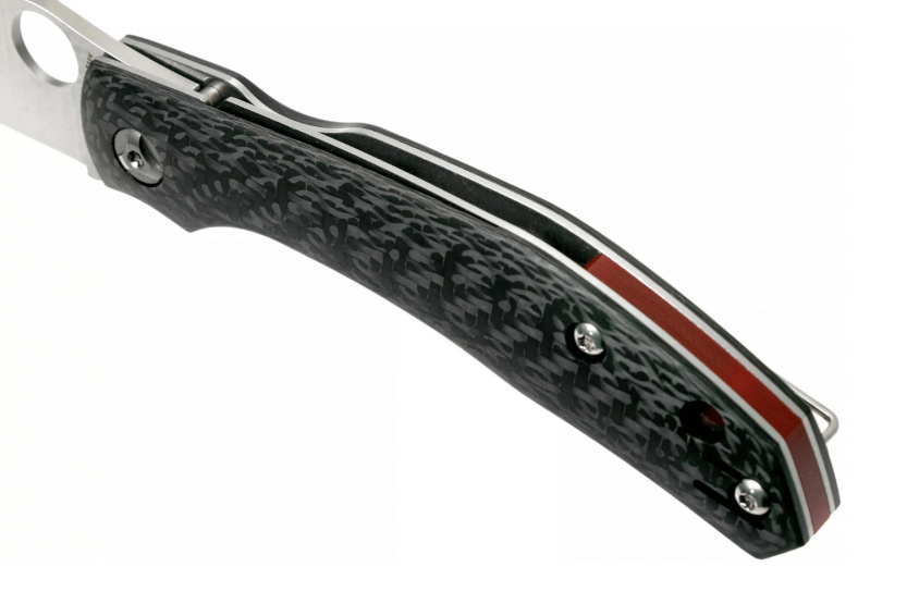 Spyderco Kapara C241CFP foldekniv 11,9 cm med sort kulfiberhåndtag