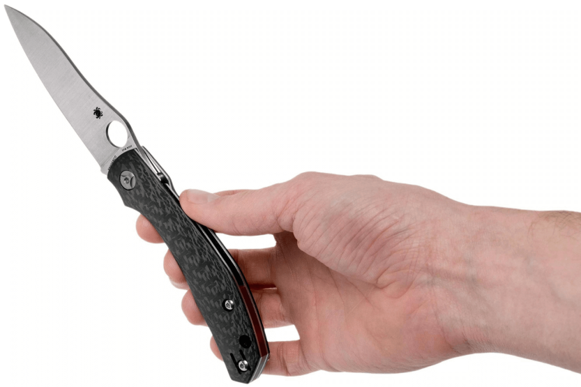 Spyderco Kapara C241CFP foldekniv 11,9 cm med sort kulfiberhåndtag