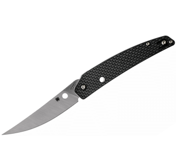 Spyderco Ikuchi C242CFP foldekniv Karbonfiber/G10-håndtak svart 11 cm