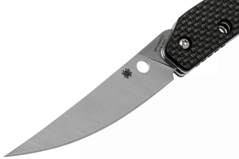 Navaja Spyderco Ikuchi C242CFP con mango de fibra de carbono/G10 negro 11cm