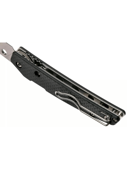 Navaja Spyderco Ikuchi C242CFP con mango de fibra de carbono/G10 negro 11cm