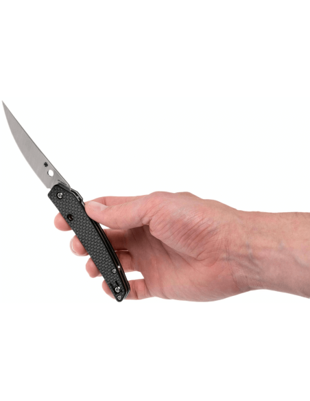 Navaja Spyderco Ikuchi C242CFP con mango de fibra de carbono/G10 negro 11cm