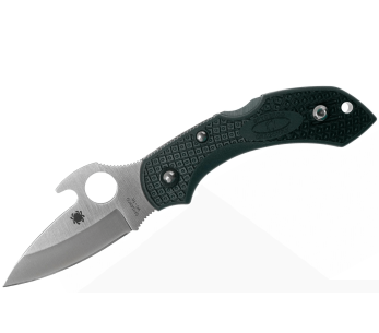 Faca dobrável Spyderco DragonFly 2 C28PGYW2 cabo azul marinho em nylon/fibra de vidro 8,4cm