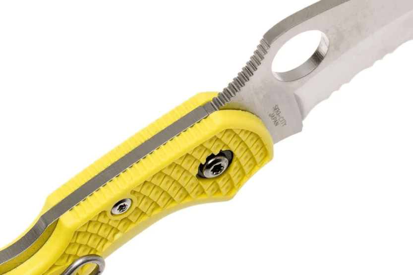 Klappmesser Spyderco Dragonfly 2 Salt Hawkbill C28SYL2HB Nylon-/Fiberglas-Griff gelb 8,5cm