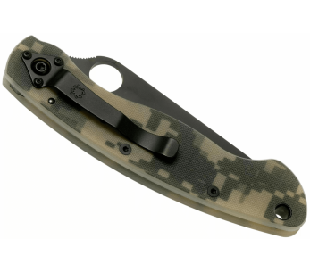 Faca dobrável Spyderco Military C36GPCMOBK Cabo camuflado G10 de 14 cm 2