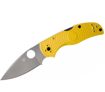 Spyderco Native 5 C41PYL5 fällkniv 10,2cm gult nylon/glasfiberhandtag