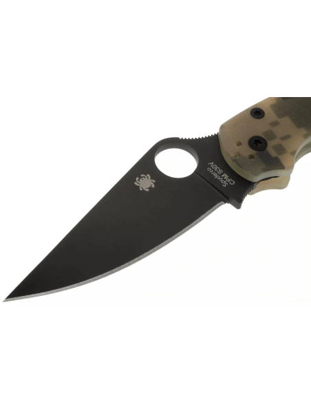Spyderco Paramilitary 2 Camo C81GPCMOBK2 folding knife black blade G10 handle 12.2cm