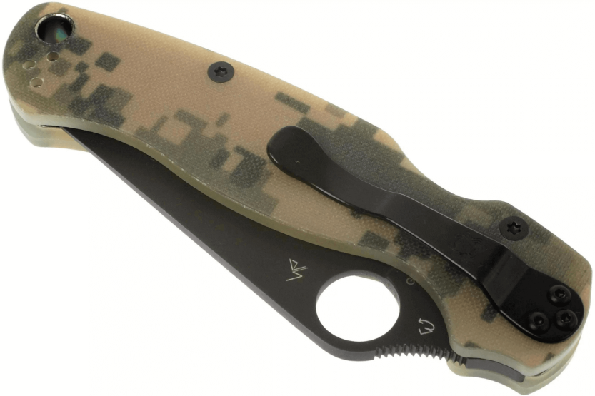 Spyderco Paramilitary 2 Camo C81GPCMOBK2 foldekniv svart blad G10-håndtak 12,2 cm