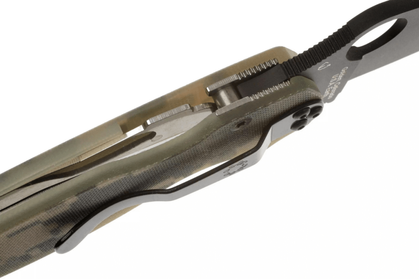 Spyderco Paramilitary 2 Camo C81GPCMOBK2 folding knife black blade G10 handle 12.2cm