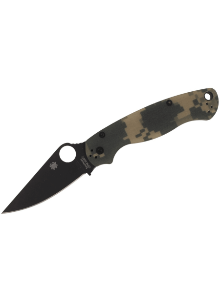 Spyderco Paramilitary 2 Camo C81GPCMOBK2 foldekniv svart blad G10-håndtak 12,2 cm