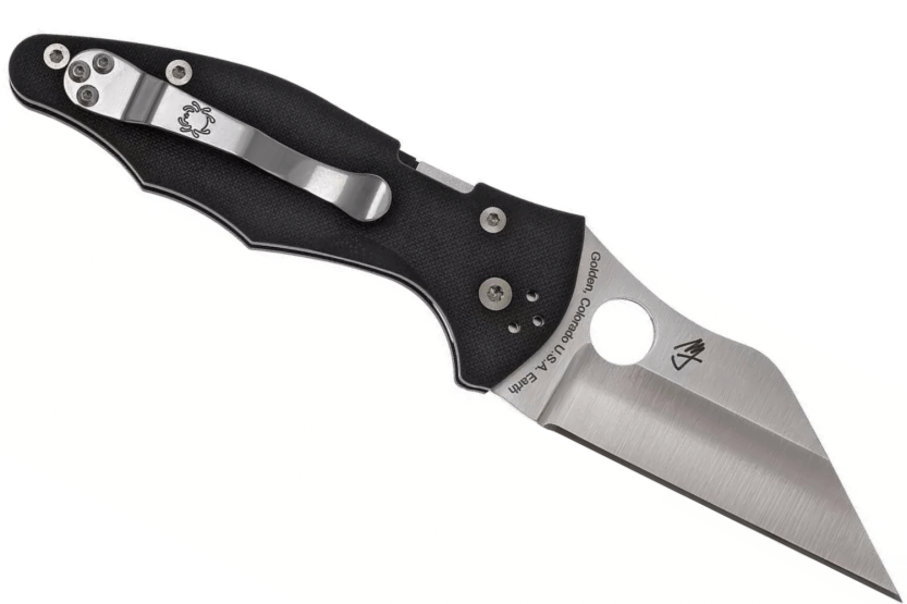 Folding knife Spyderco Yojimbo 2 C85GP2 Wharncliffe handle G10 black 11,4cm