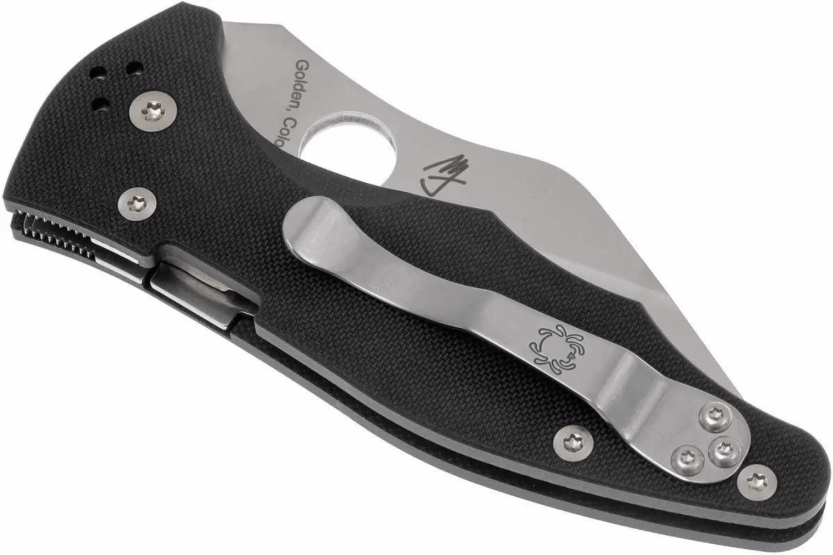 Spyderco coltello pieghevole Yojimbo 2 C85GP2 Wharncliffe G10 manico nero 11,4 cm
