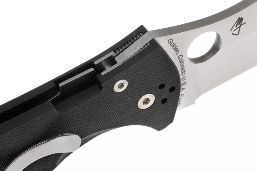 Folding knife Spyderco Yojimbo 2 C85GP2 Wharncliffe handle G10 black 11,4cm