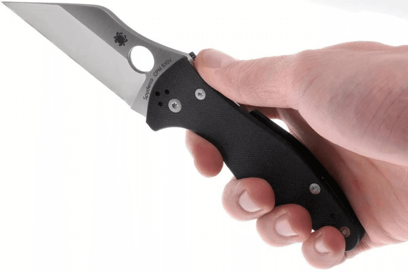Spyderco coltello pieghevole Yojimbo 2 C85GP2 Wharncliffe G10 manico nero 11,4 cm