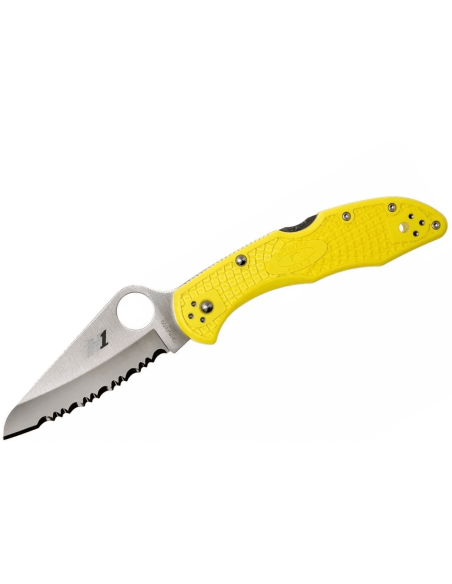 Spyderco Salt 2 C88SYL2 foldekniv med savtakket blad 10,8 cm nylon/glasfiberhåndtag