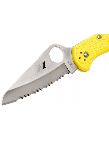 Klappmesser Spyderco Salt 2 C88SYL2 mit gezahnter Klinge Nylon-/Fiberglas-Griff 10,8cm