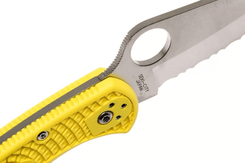 Canivete Spyderco Salt 2 C88SYL2 com lâmina serrilhada Cabo de 10,8 cm em nylon/fibra de vidro
