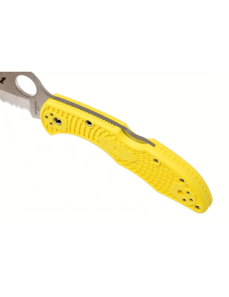 Klappmesser Spyderco Salt 2 C88SYL2 mit gezahnter Klinge Nylon-/Fiberglas-Griff 10,8cm