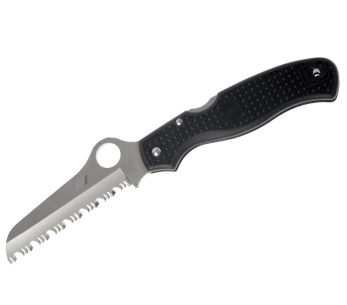 Spyderco Atlantic Salt C89SBK taittoveitsi 11.7cm musta nylon/lasikuitukahva