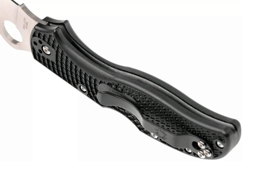 Klappmesser Spyderco Strech 2 C90PBK2 Nylon-/Fiberglas-Griff schwarz 12cm