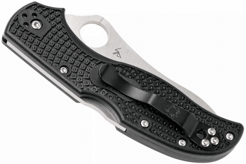Spyderco Strech 2 C90PBK2 coltello pieghevole con manico nero in nylon/fibra di vetro 12 cm