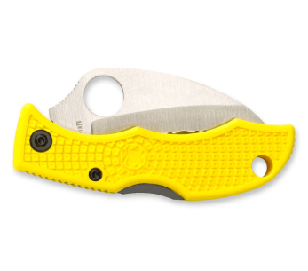 Spyderco Ladybug 3 LYLS3HB taittoveitsi Hawkbill terä Keltainen nylon/lasikuitukahva 6.2cm 2