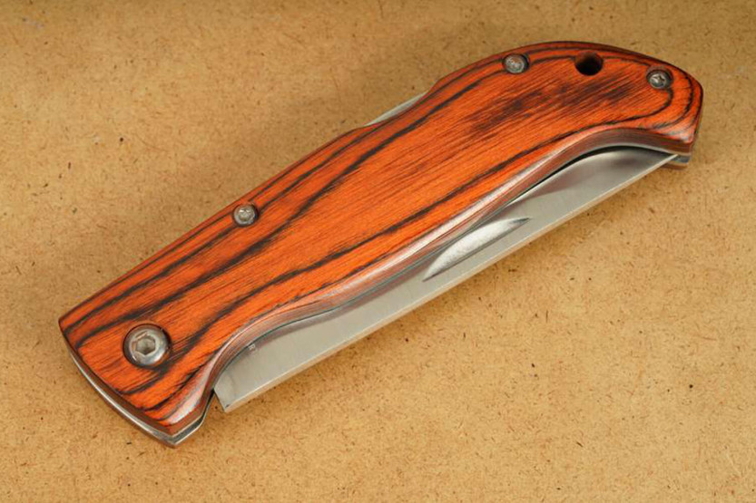 Herbertz foldekniv 598010 10,2 cm håndtak i pakkawood