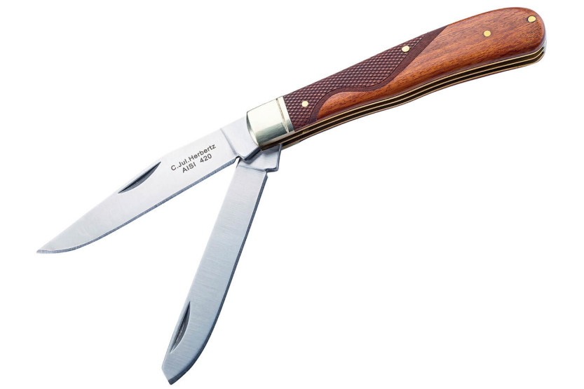 Herbertz 597711 vouwmes 10,5cm houten handvat
