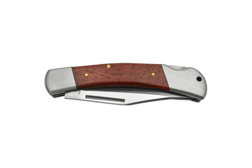 Herbertz 214313 bruin pakkahouten handvat multifunctioneel vouwmes 8cm