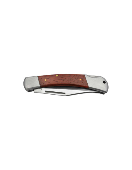 Herbertz 214313 bruin pakkahouten handvat multifunctioneel vouwmes 8cm