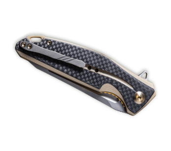 CIVIVI Statera C901A navaja plegable marrón y negro G10/mango de fibra de carbono 11.7cm 2
