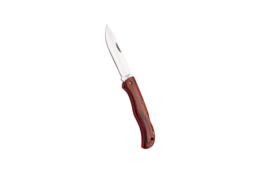 Herbertz 56381 navaja plegable con mango de pakkawood rojo