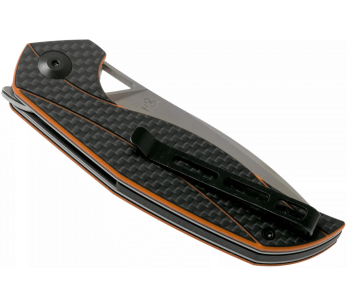 CIVIVI Navaja plegable Anthropos C903A Naranja y negro Mango G10/fibra de carbono 10.6cm 2