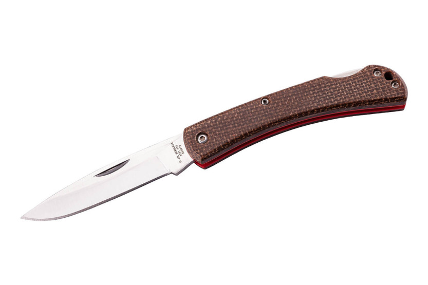 Herbertz 56401 taittoveitsi micarta kahva kudottu kuvio