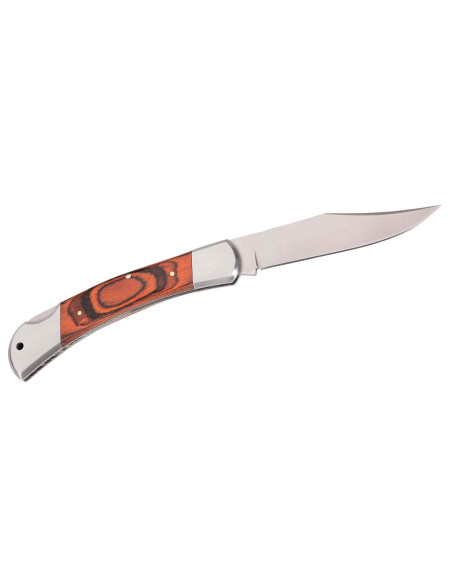 Herbertz 223312 folding knife light brown pakkawood handle with double bolster 12.5cm