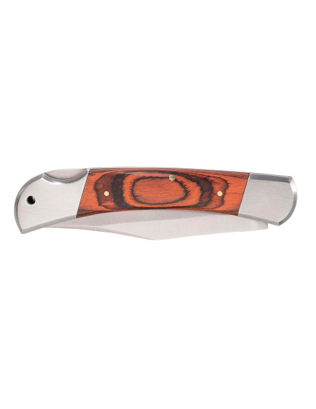 Herbertz 223312 foldekniv med lysebrunt pakkawoodskaft og 12,5 cm dobbelt bolster
