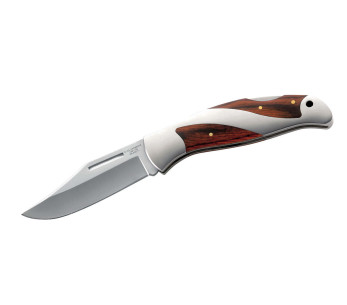 Herbertz 203111 folding knife steel / pakkawood handle 11.2cm + wooden case