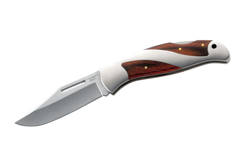 Herbertz 203111 foldekniv stål/pakkawood håndtag 11,2cm + træetui