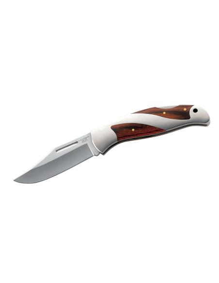 Herbertz 203111 folding knife steel / pakkawood handle 11.2cm + wooden case