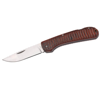 Faca dobrável Herbertz 569811 Cabo em pau-santo de 11,5 cm + clip de bolso