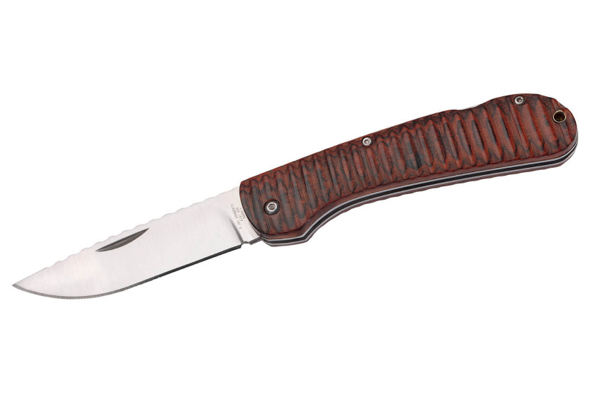 Herbertz folding knife 569811 11.5cm pakkawood handle + pocket clip