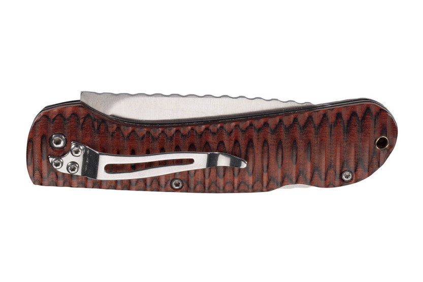 Herbertz 569811 fällkniv 11,5cm pakkawoodhandtag + fickklämma